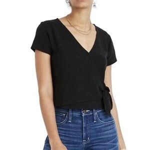 Madewell Texture and Thread  Wrap Top